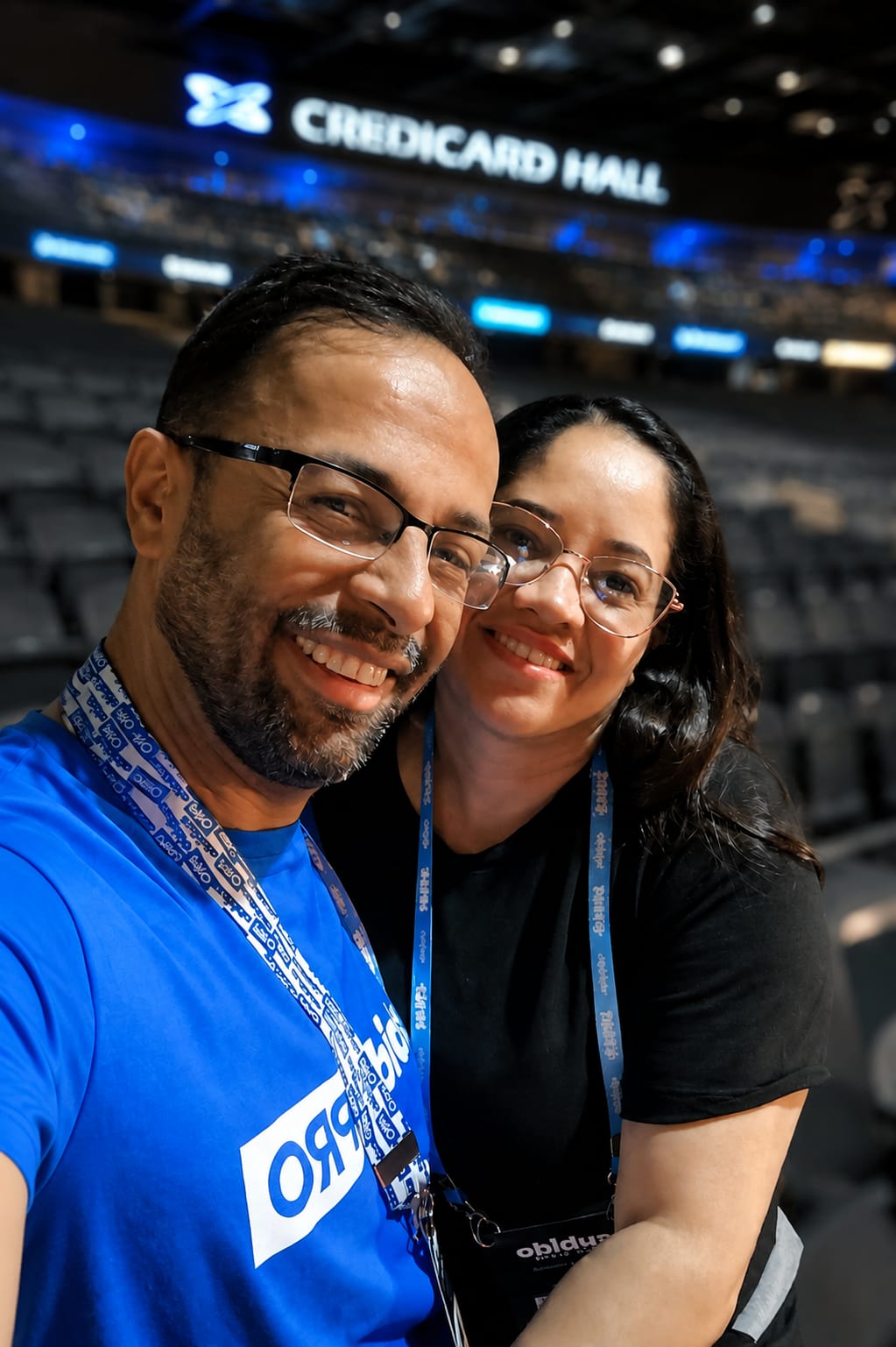 Danilo Santana e esposa no evento Subido PRO